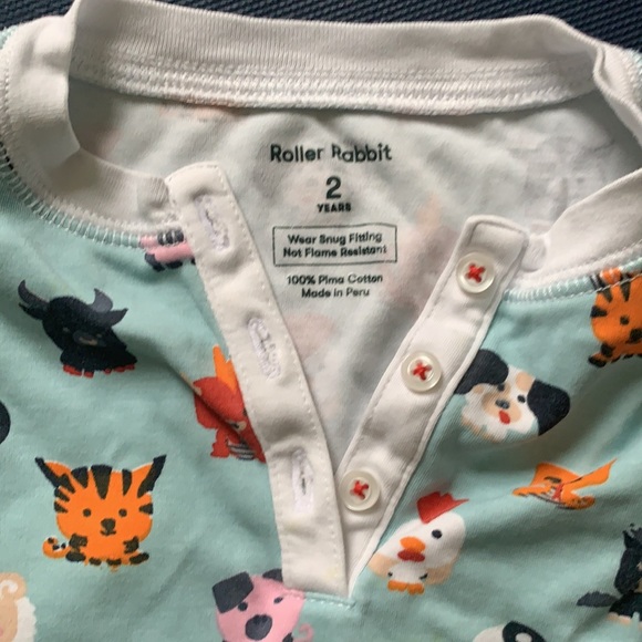 Roller Rabbit PJs GUC - Picture 2 of 5